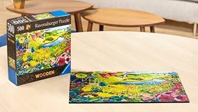 Puzzle druri Ravensburger Nature Garden, dizajn kopsht, shumëngjyrësh - 4