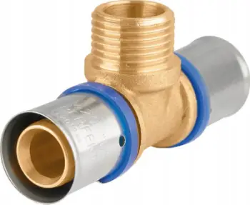 Adapter reduktues PERFEXIM PS 739, bronz, 3/4" në PEX 20mm, i artë