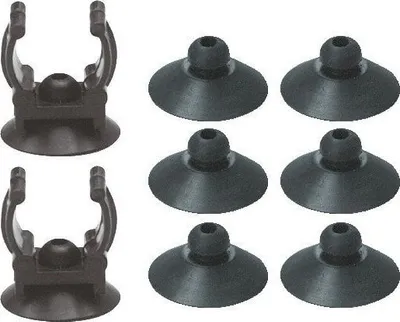 Set kupa vakumi për filtra Fil 120, 8 copë, plastike, të zeza - 1