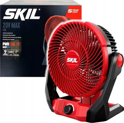 Ventilator pa kabëll Skil 3164, 20V, motor brushless, i kuq e zi - 1