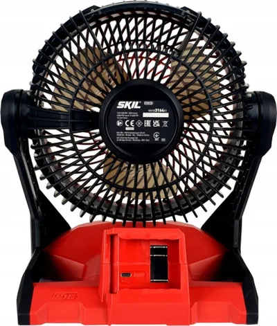 Ventilator pa kabëll Skil 3164, 20V, motor brushless, i kuq e zi - 4