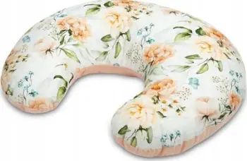 Jastëk ushqyerje Sensillo Velvet Emerald Peony, ergonomik, material velvet, shumëngjyrësh