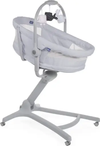 Karrige e lartë Peg Perego Siesta Follow Me, e rregullueshme, me rrota, bezhë