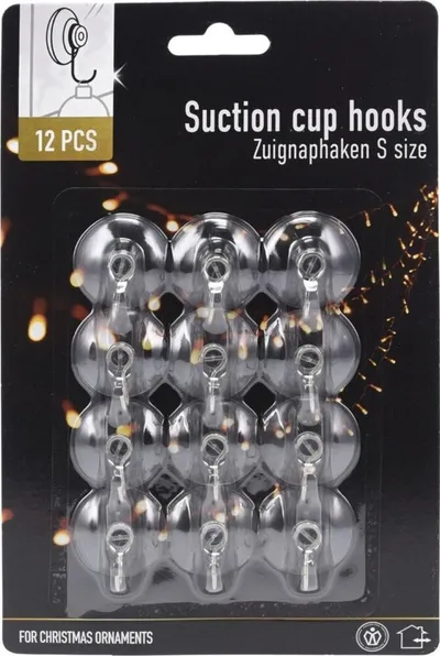 Set grepash me vakum për dekorime, 3 cm, 12 copë, transparent - 1
