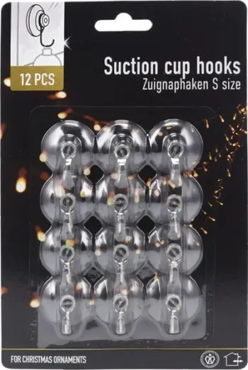 Set grepash me vakum për dekorime, 3 cm, 12 copë, transparent