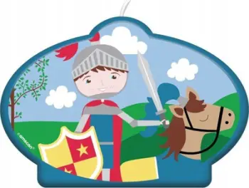 Qiri ditëlindjeje JAVOLI Knight, për fëmijë, motiv kalorësi, shumëngjyrësh