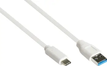 Kabllo USB Alcasa 2831 AC005W, USB A në USB C, 0.5 m, USB 3.2 Gen 2, e bardhë
