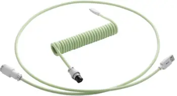 Kabllo spirale CableMod Pro, USB-C/USB-A, 1,5m, gjelbër e çelët