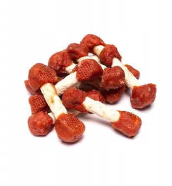 Shpërblim për qen Mr. Pretzel Dumbbells With Duck, mish pate, 500g