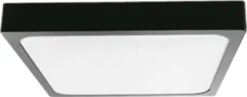 Plafonierë LED V-TAC 24W, katrore, sensor lëvizjeje, IP44, trup i zi