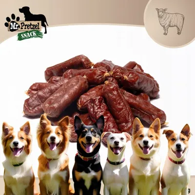 Shpërblim për qen Mr. Pretzel Sausages With Lamb, pa gluten, 500 g - 5