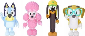 Set figurash Bluey Friends, 4 copë, për fëmijë 3+, shumëngjyrësh