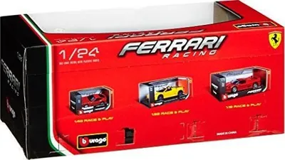 Maketi Bburago Ferrari FXX K Racing, shkalla 1:24, rreth 19cm, i bardhë - 6