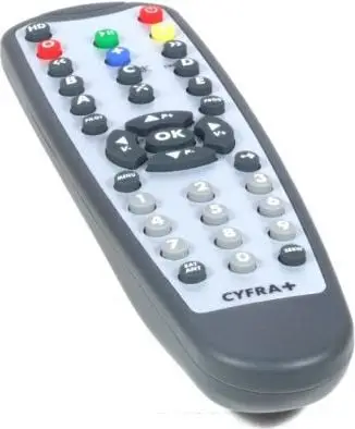Pilot televizori Cyfra Plus Sagem DSI-87, për dekoder satelitor, i zi