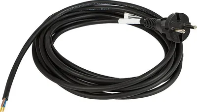 Kabllo lidhëse Connector S 8 97 607, 5m, 2x1mm², gome, e zezë - 1