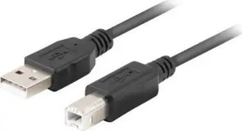 Kabllo USB LANBERG CA-USBA-15CU-0018-BK, USB 2.0 A në B, 1.8m, e zezë