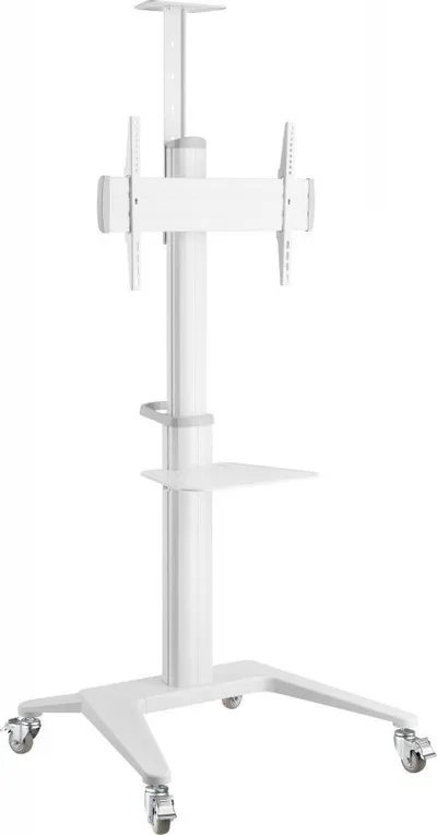 Karrocë dyshemeje për TV Techly ICA-TR48W, 37"-70", alumini, e bardhë - 1