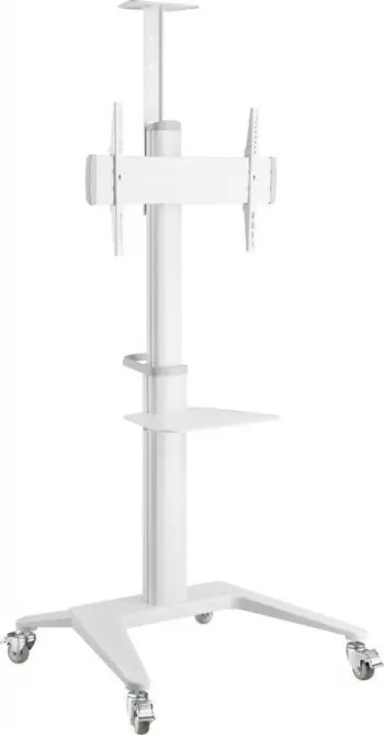 Karrocë dyshemeje për TV Techly ICA-TR48W, 37"-70", alumini, e bardhë