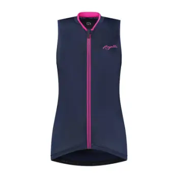 Jelek sportiv Rogelli ESSENTIAL për femra, madhësia S, blu rozë
