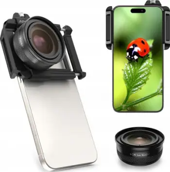 Objektiv telefoni Apexel APL ZM100, Super Macro HD Zoom 10 20x, i zi