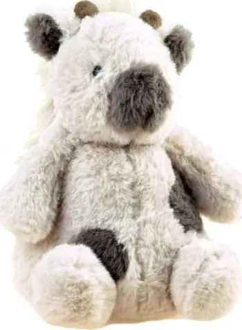 Lodër pelushi lopë Plush Mascot Cow ZA4401, 20 cm, gri