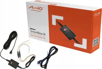 Furnizues energjie për kamerë makine Mio MiVue Smartbox III, parking mode, me adapter USB C për 802 dhe 803, i zi