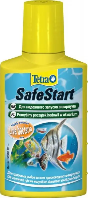Agjent pastrues për ujin e akuariumit Tetra SafeStart, 50 ml