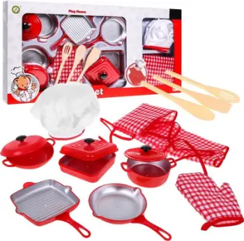 Set lodrash kuzhine Large Kitchen Set, përparëse dhe dorezë furre, aksesorë gatimi, shumëngjyrëshe