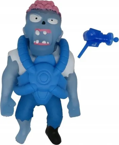 Figurë lodër Epee Monsterflex Warriors Space Zombie, super elastike, me armë lodër, blu - 3
