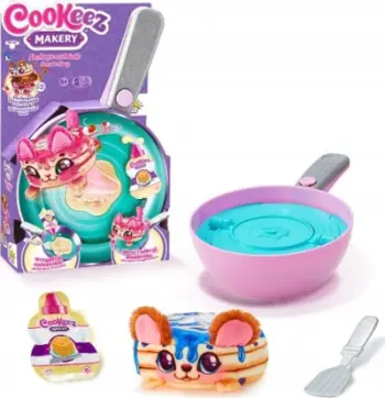 Set lodrash kuzhine Cobi Cookeez Makery MO-23508, pelush surprizë, 3 pjesë, shumëngjyrësh