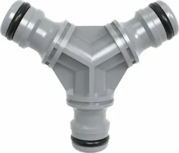 Set lidhëse T për ujitje AWTools T-PIECE, 10 copë, plastike ABS, të zeza
