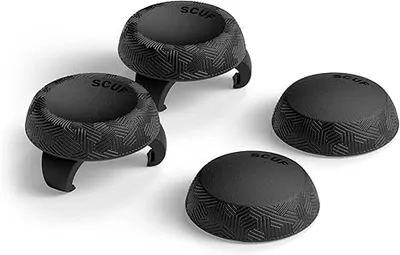 Kapëse joystick SCUF Thumb Grips, set 4 copë me 2 baza, universale për Xbox PlayStation Nintendo, të zeza - 5
