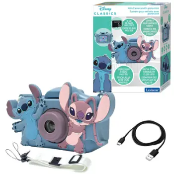 Kamerë për fëmijë Lexibook Disney Stitch 4 in 1, ekran 2", 8GB, blu