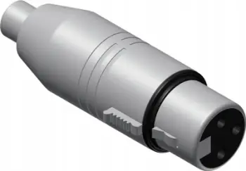 Adapter audio ProCab VC101, RCA femër në XLR femër, gri