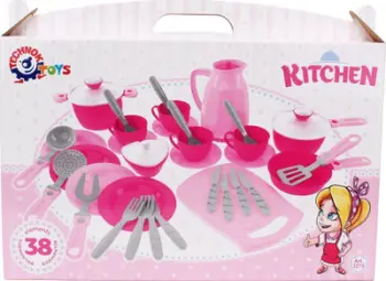 Set kuzhine për fëmijë TechnoK Kitchen Set 4 3275, 38 pjesë, në kuti