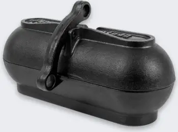 Enë pjekjeje Petromax Cast Iron Potato Roaster, prej gize, për kamping, e zezë