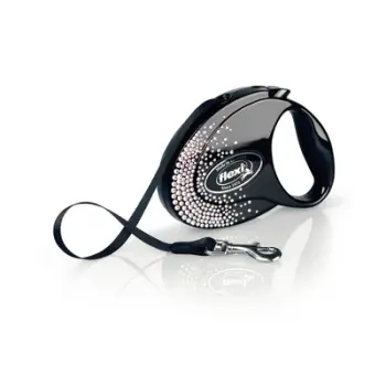 Zinxhir Flexi Glam Splash, për qen, M, 5m/25kg