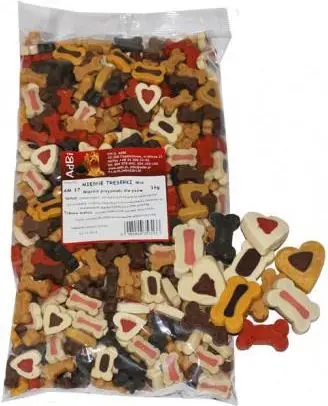 Shpërblime trajnimi për qen AdBi Meaty Training Treats Mix, 1kg, përzierje mishore