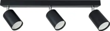 Llambadar tavanor Bardo Spot GU10, 3 pika drite, për LED, i zi