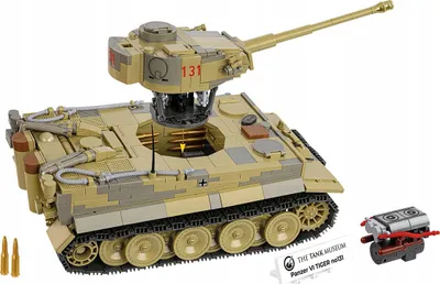 Set ndërtimi COBI PzKpfw VI Tiger 131 2588, shkallë 1:28, mbi 1000 pjesë, shumëngjyrësh - 3