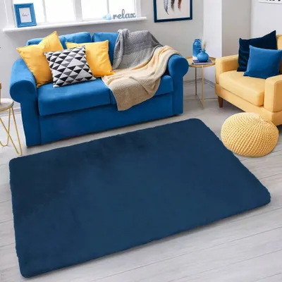 Tapet Strado Rabbit, 120x160 cm, antirrëshqitës, blu Royal Navy - 2