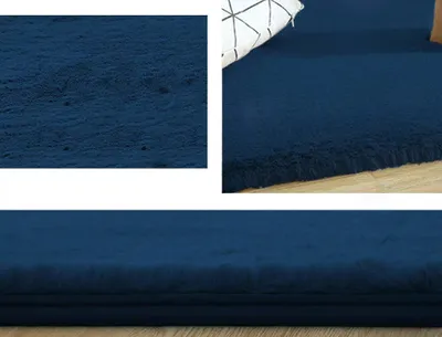 Tapet Strado Rabbit, 120x160 cm, antirrëshqitës, blu Royal Navy - 4