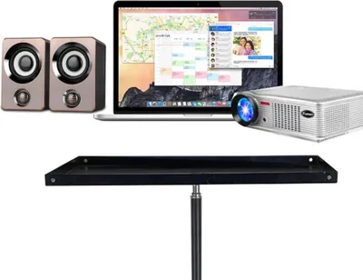 Stativ rregullues Strado për laptop dhe projektor, 50 150cm, ngarkesë 25kg, i zi - 2