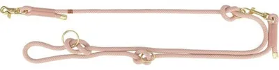 Litar i rregullueshëm për qen Trixie Soft Rope, 3 pozicione, prej litari, gri - 1