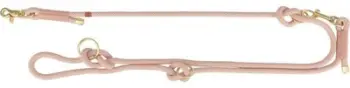 Litar i rregullueshëm për qen Trixie Soft Rope, 3 pozicione, prej litari, gri