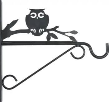 Mbajtëse murale për ushqyes zogjsh Zolux Owls, çelik, e zezë