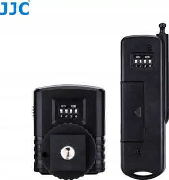 Telekomandë wireless për shkrepje JJC J2 II, për OLYMPUS RM CB2 OM D E M1 E M1 Mark II, 433MHz, e zezë