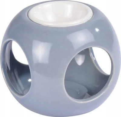 Djegës aromash qeramik për vajra, 6cm, ngjyrë krem - 2