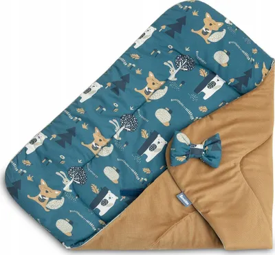 Mbështjellës bebe Sensillo Velvet Teddy Bears, 75x75 cm, kadife karamel - 3