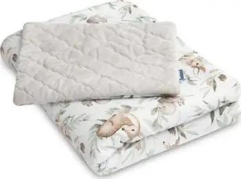 Set shtrati për foshnje Cotton World Plush Diamonds Deers, pambuk dhe material plush, për krevat dhe karrocë, shumëngjyrësh